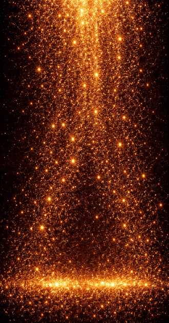 Black with gold glitter background