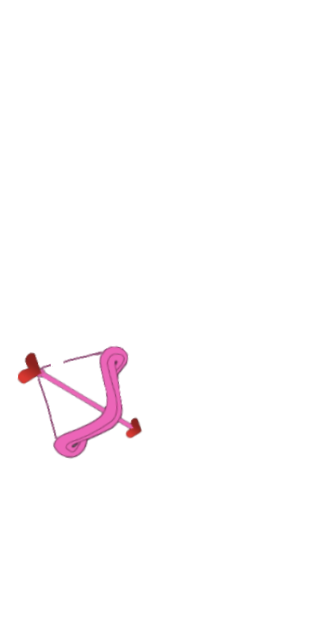 Women’s Pink Bow and Arrow