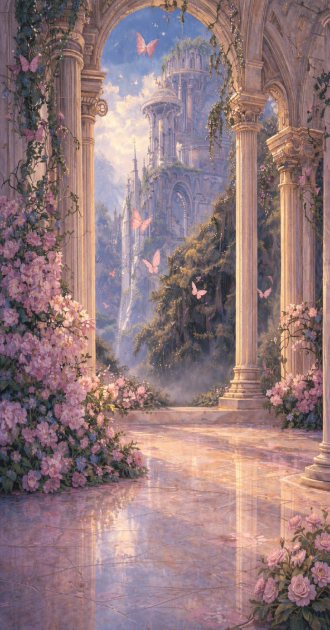 Palace Garden Background