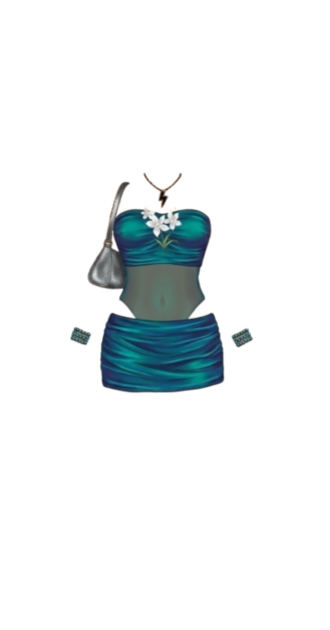 Midnight Emerald Y2K Set