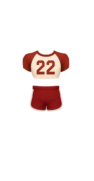 Mens Red Athletic Crop Top