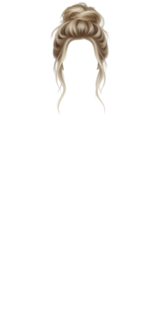 Blonde Messy Bun