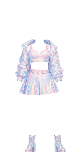 Cotton Candy Holographic Y2K