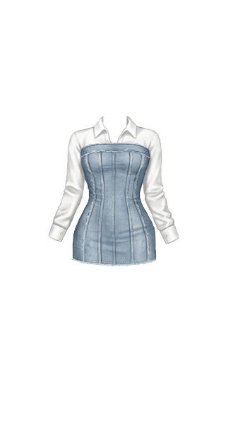 Houser Mini Dress Denim