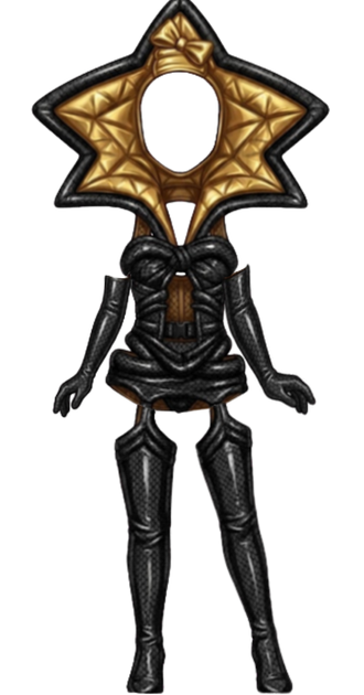 Luxx Noir London Puffer Please (Black and Gold)