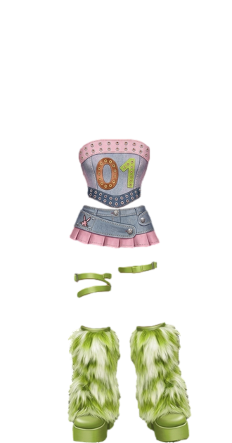Cyber-Y2K Pastel Punk Outfit