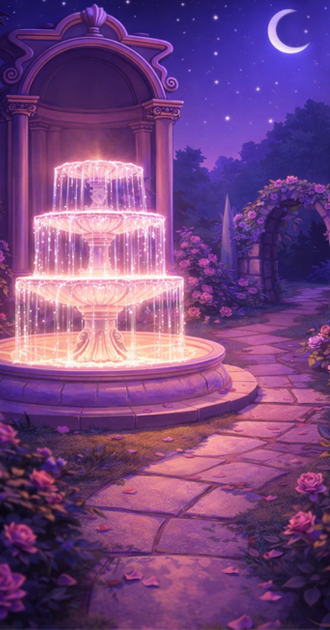 Glowing Fountain Garden v1