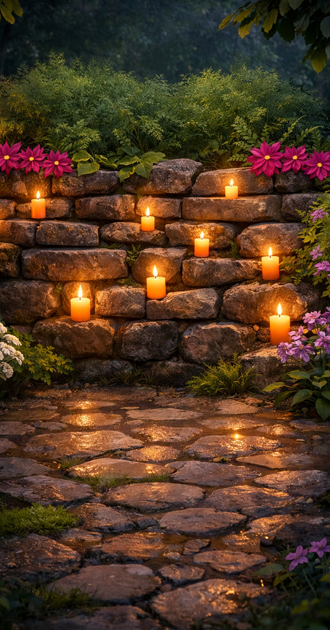 Candlelit Wall