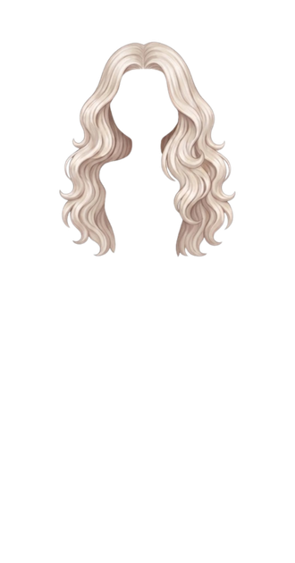 Plat Blond Wavy Hair
