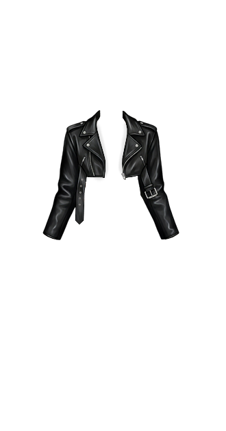 Cropped Leather Jacket