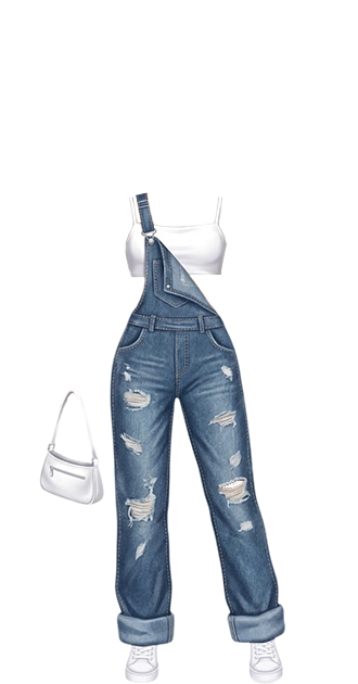 Casual Denim Overalls