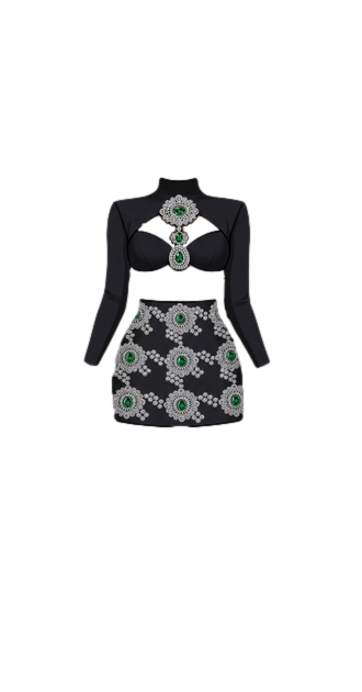 Embellished Two-Piece Set