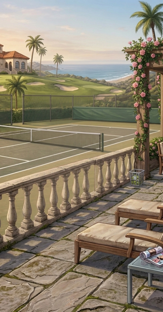 Country Club Background: Tennis
