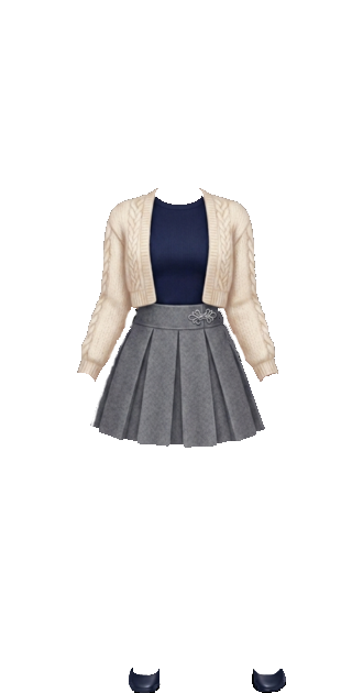 Cardigan and skirt set