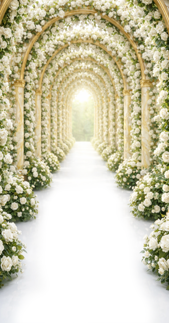 White Tunnel of Roses (Nena Approved)