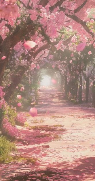 Cherry Forest Background