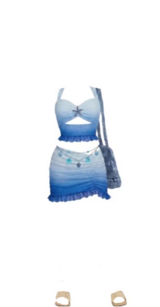 Blue Sunset Halter Set