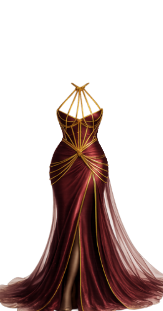 Red and Gd dress