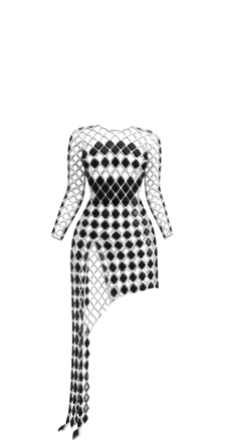 vestido cuadros
