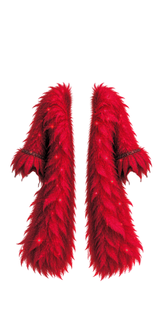 Luna Red Fur Coat