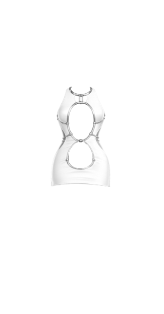 White and Silver Dress
