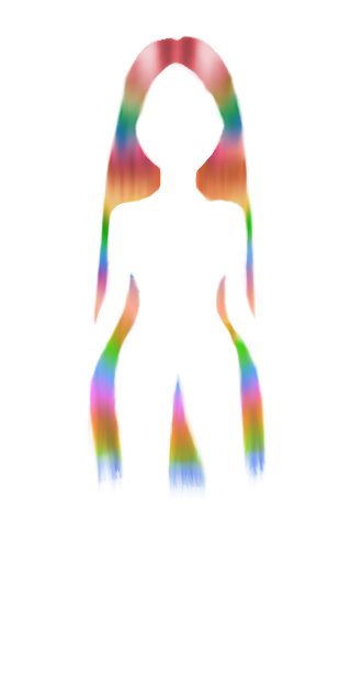 LL 40in Skittles Wig