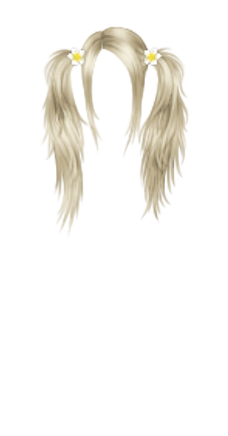 Platinum Blonde Daisy Pigtails