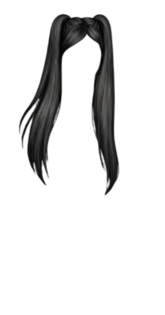 Slick Black Pigtails