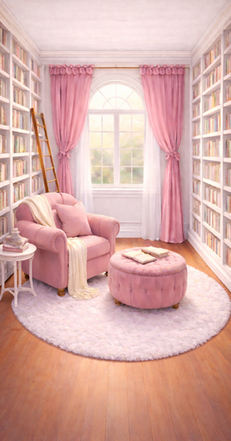 Cozy Pink Library