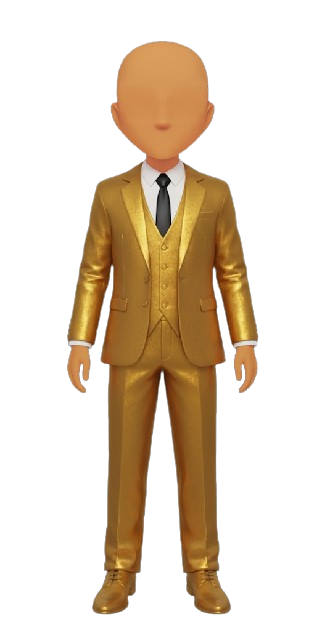 (MALE) Golden Suit