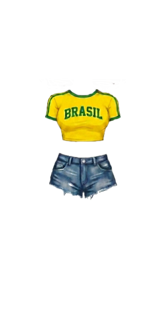 Brasil Shit and Jean Shorts