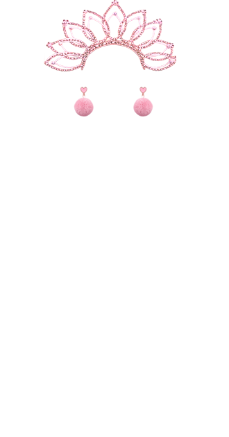 Pink Headwear + Earrings