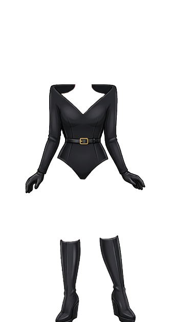 Mugler Bodysuit with Gloves