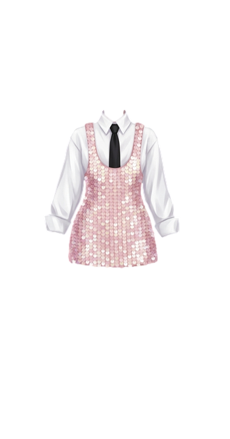 Sequin Pinafore Outfit