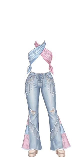 Kylie Sonique Love Blue Jean Baby Look