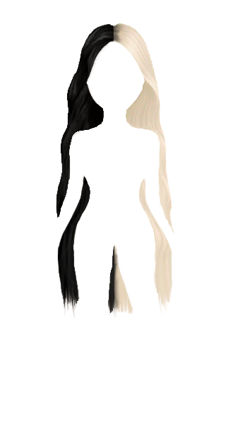 Black n' Blonde Split Dye Wavy 40in