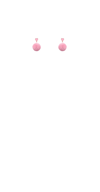 Pink Puff Earrings