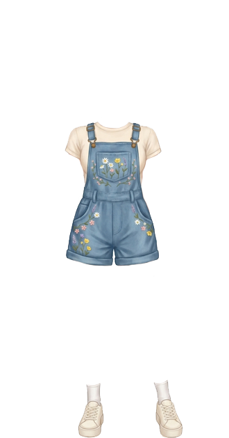 floral overalls