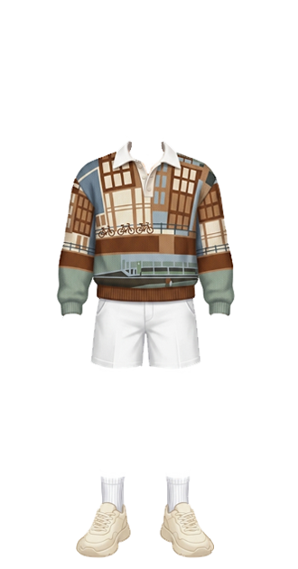 mens sweater and shorts