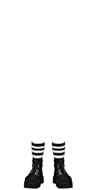 Bota Militar com Meia listrada