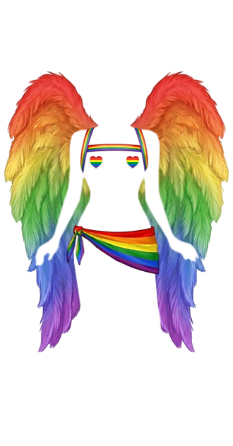 Pride Month girl angel By imon
