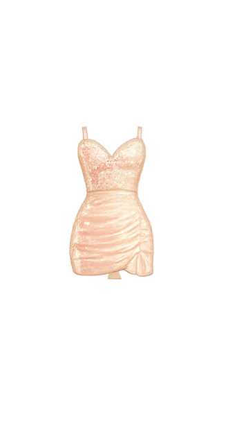 Champagne Sparkly Mini