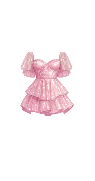 Pink Tiered Ruffles