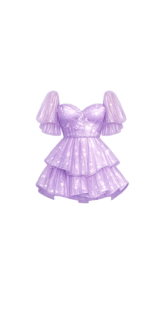 Lavender Tiered Ruffles