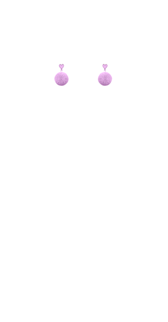 Purple Puff Earrings