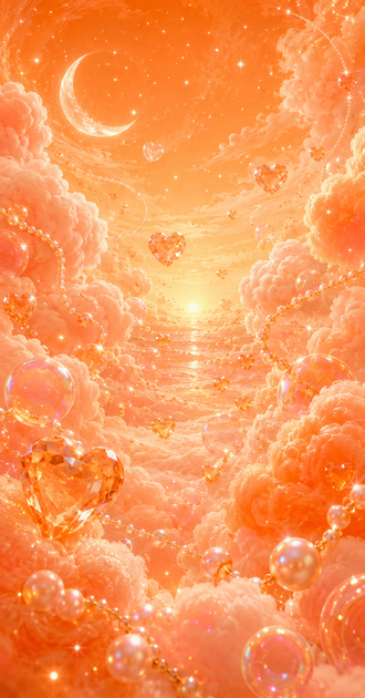 Orange Cotton Candy