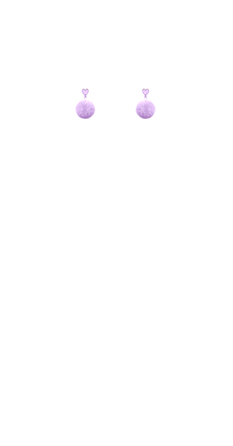 Purple Puff Earrings