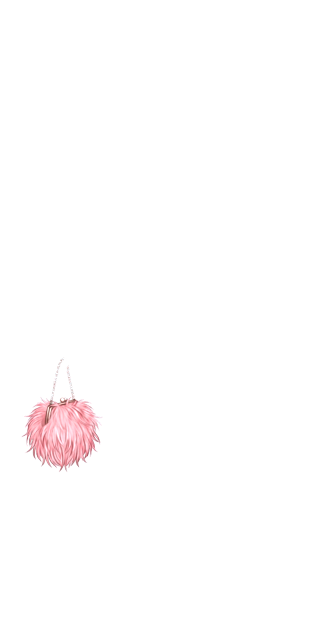 Blush Feather Mini Bag (Pink)
