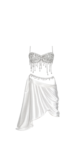 Silver Crystal Dancer Dress