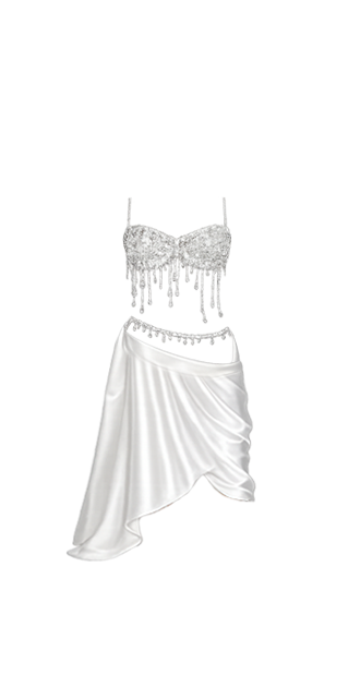 White Crystal Dancer Dress